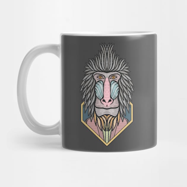 Mandrill by milhad